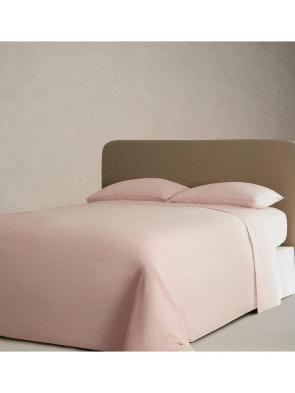 Zara Home Washed Linen Duvet Cover KING size Pale Pink 260 x 240 cm NWT
